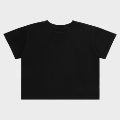 Cherry Basic Boxy Women'S T-Shirt (Black) Best Sale