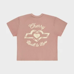 Cherry Built To Love Thermal Baby Tee (Rose) Hot