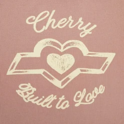 Cherry Built To Love Thermal Baby Tee (Rose) Hot
