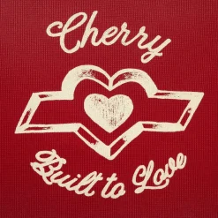 Cherry Built To Love Thermal Baby Tee (Red) Best Sale