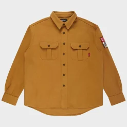 Cherry Canton Flannel Shirt (Tan) Sale
