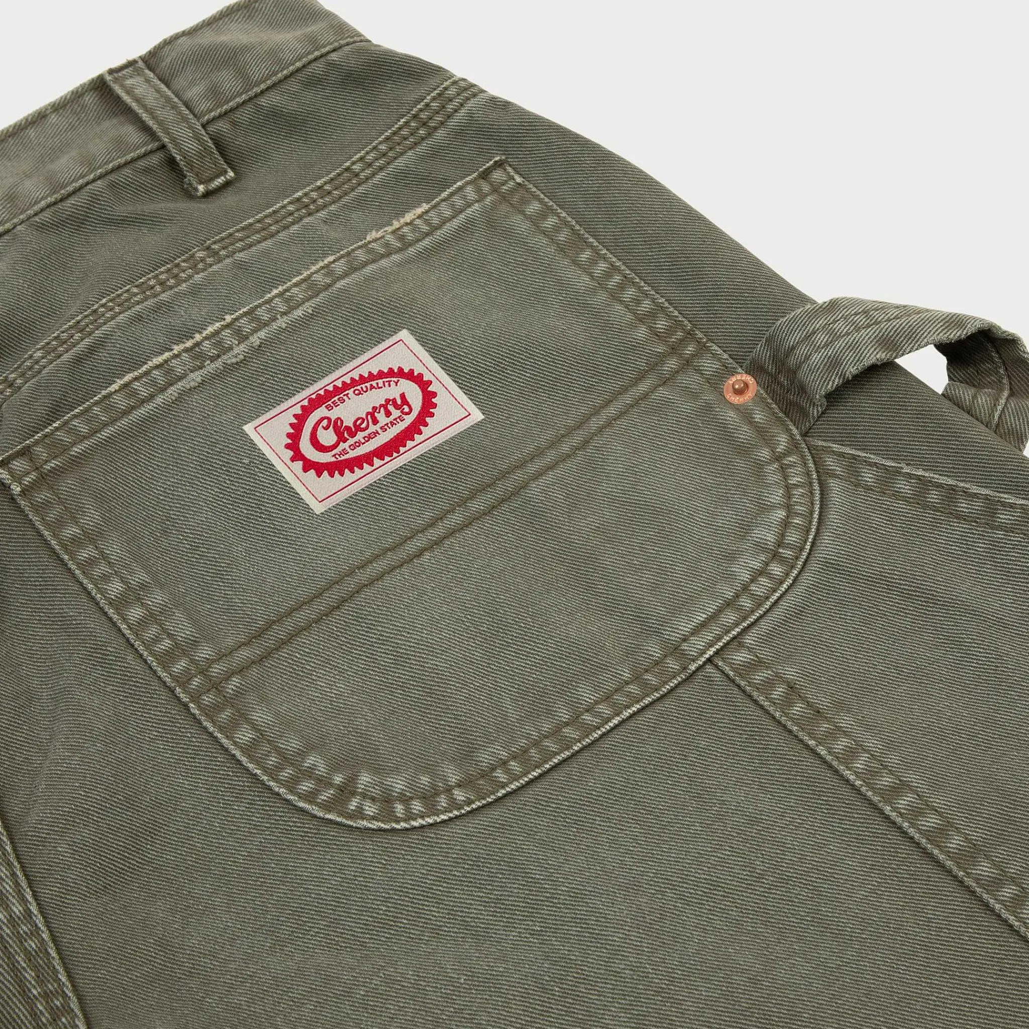 Cherry Canvas Double Knee (Vintage Olive) Sale