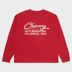 Cherry Cams Pocket L/S T-Shirt (Vintage Red) Outlet