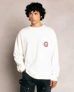 Cherry Cams Pocket L/S T-Shirt (Vintage White) Online