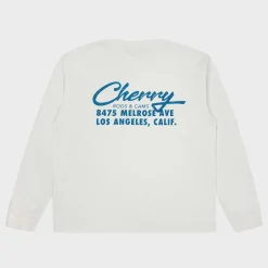 Cherry Cams Pocket L/S T-Shirt (Vintage White) Online