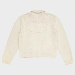 Cherry Cotton Knit Club Jacket (Cream) Shop