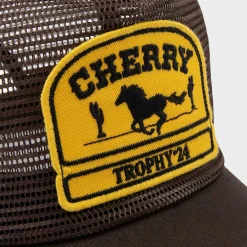 Cherry Desert Horse Full Mesh Trucker Hat (Brown) Shop