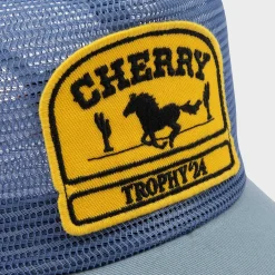 Cherry Desert Horse Full Mesh Trucker Hat (Blue) Online