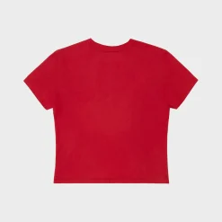 Cherry Flying Baby Tee (Vintage Red) Fashion