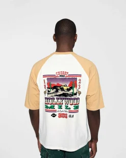 Cherry Hollywood Mile Baseball Tee (Camel) Best Sale
