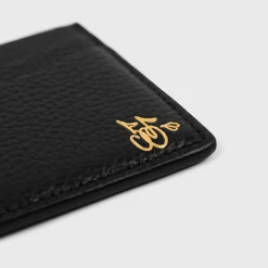 Cherry Leather Card Holder (Black) Cheap