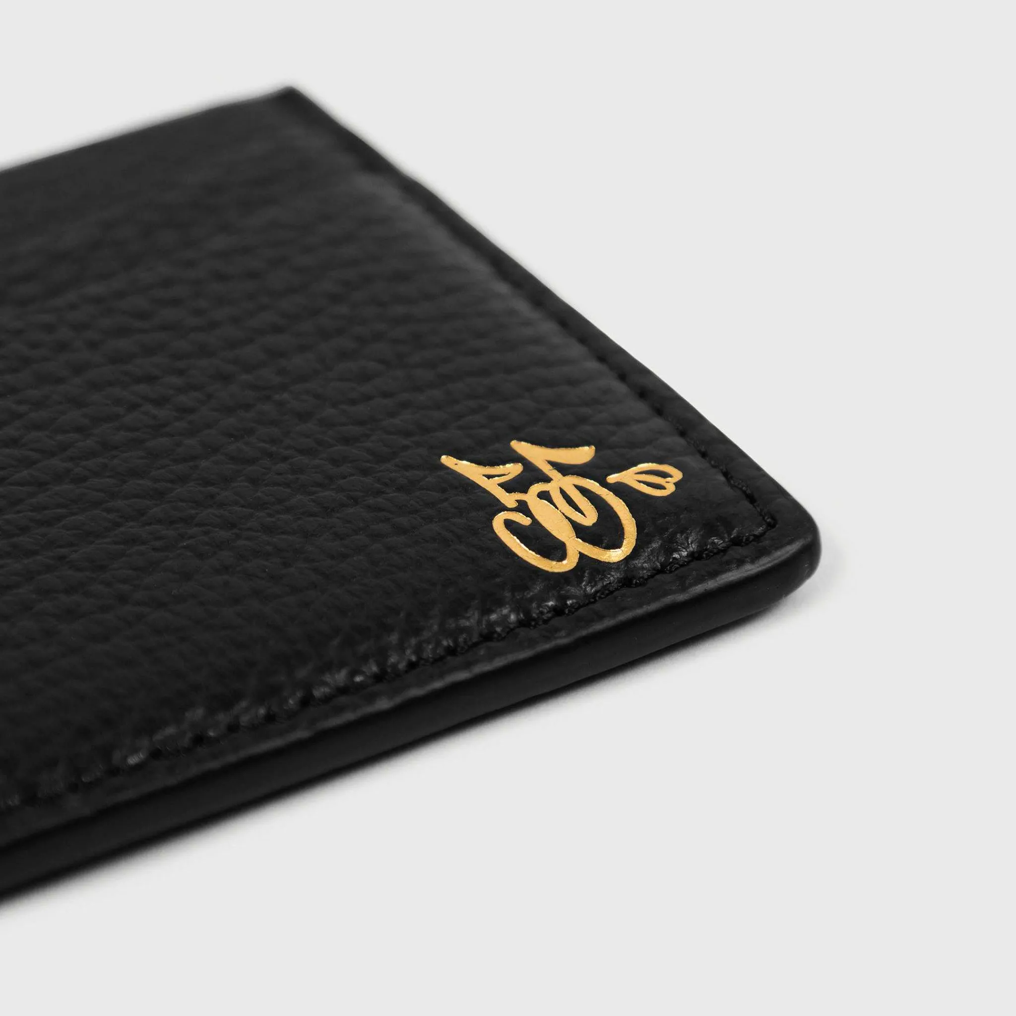 Cherry Leather Card Holder (Black) Cheap