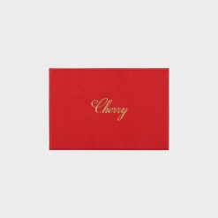 Cherry Leather Card Holder (Black) Cheap