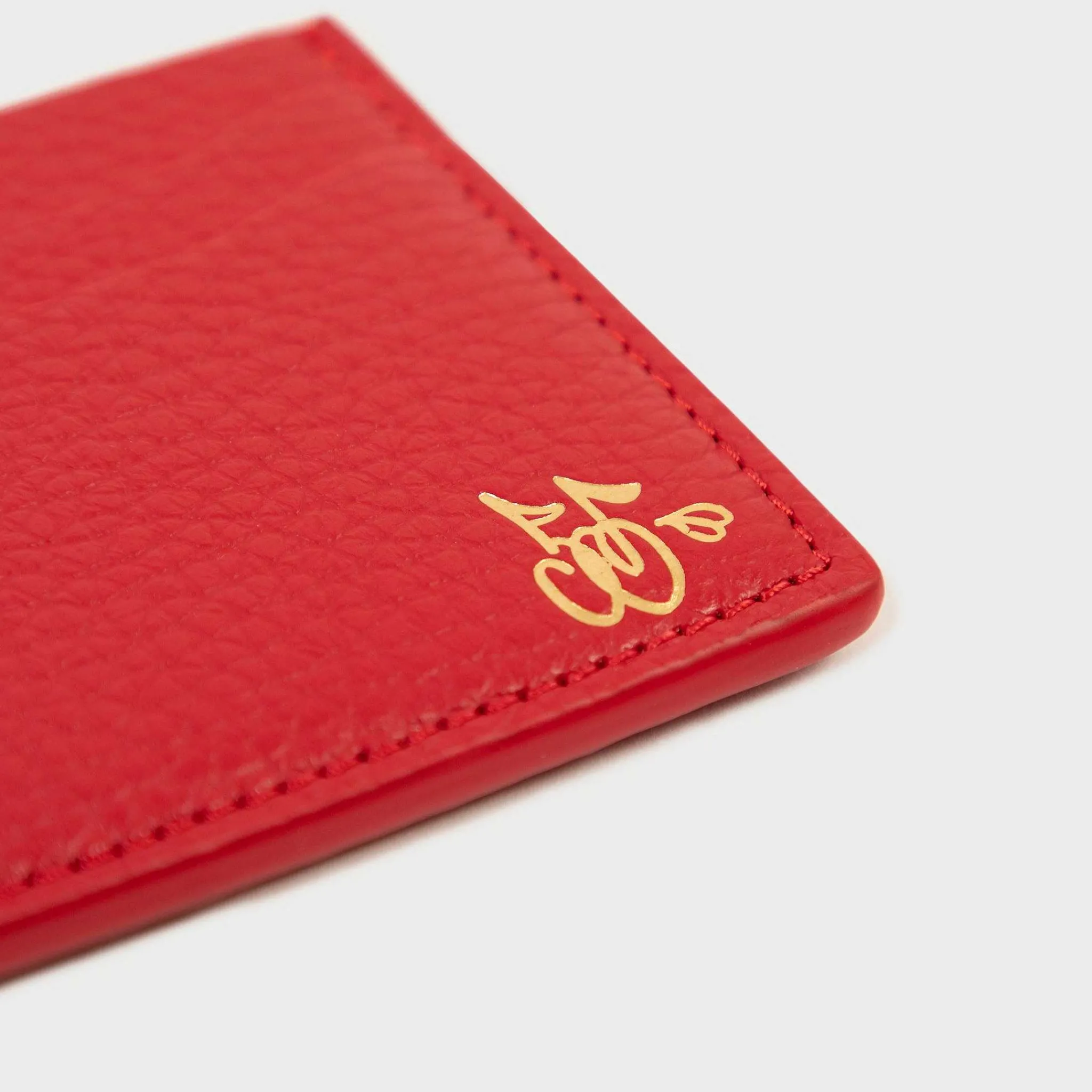 Cherry Leather Card Holder (Red) Shop