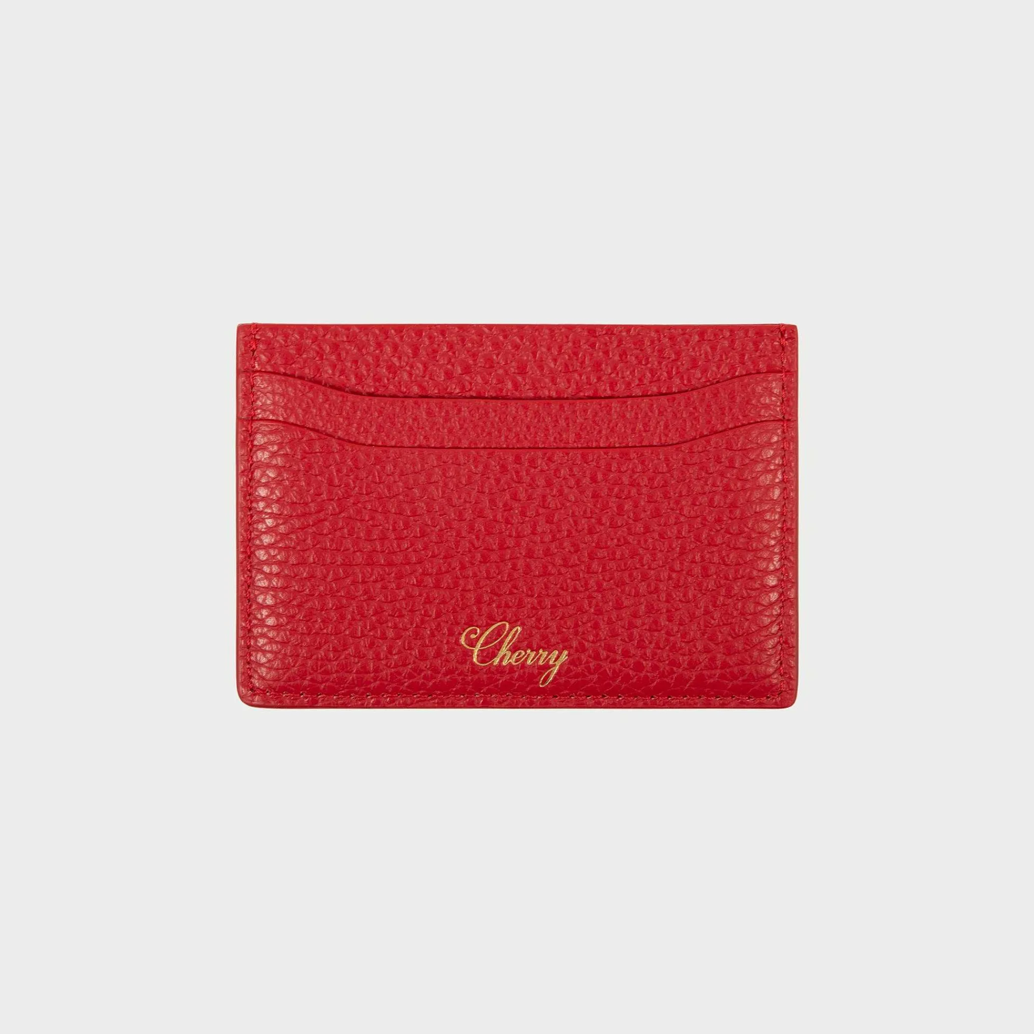Cherry Leather Card Holder (Red) Shop