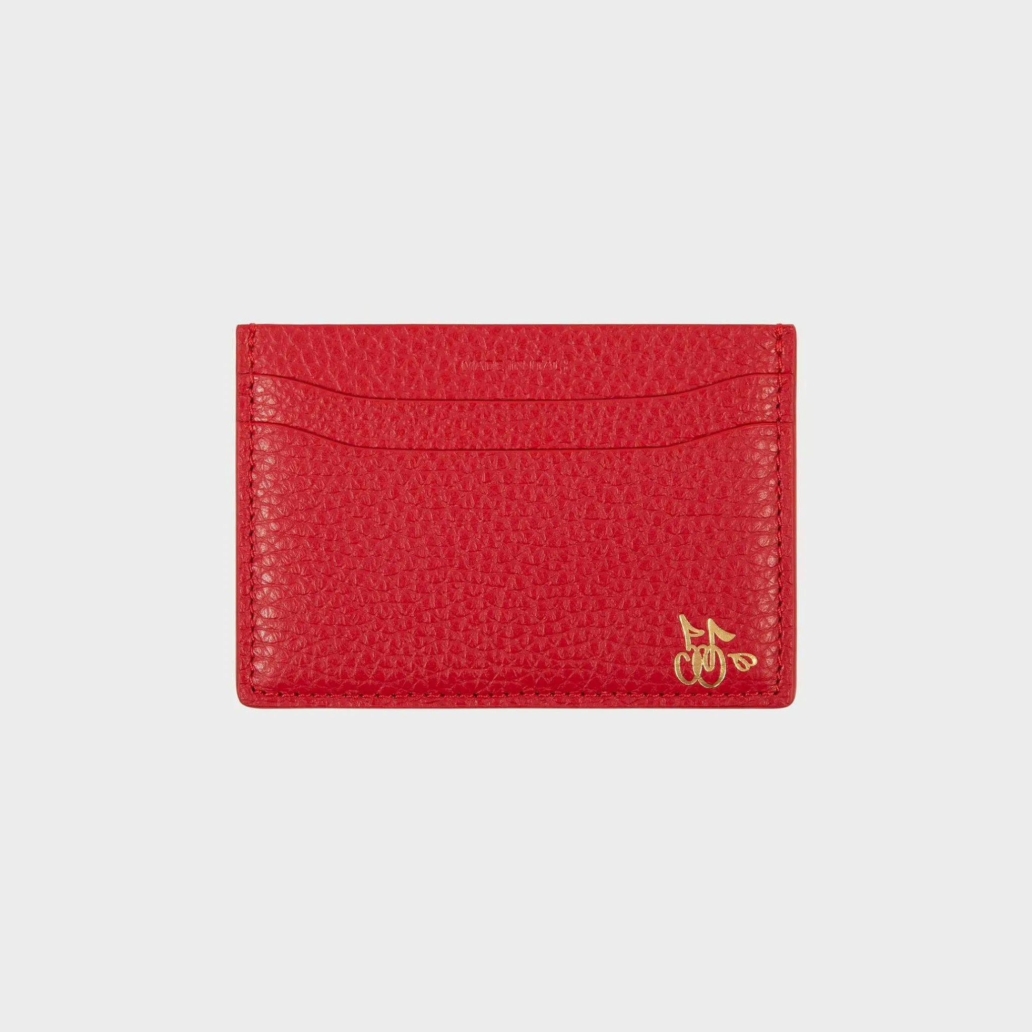 Cherry Leather Card Holder (Red) Shop