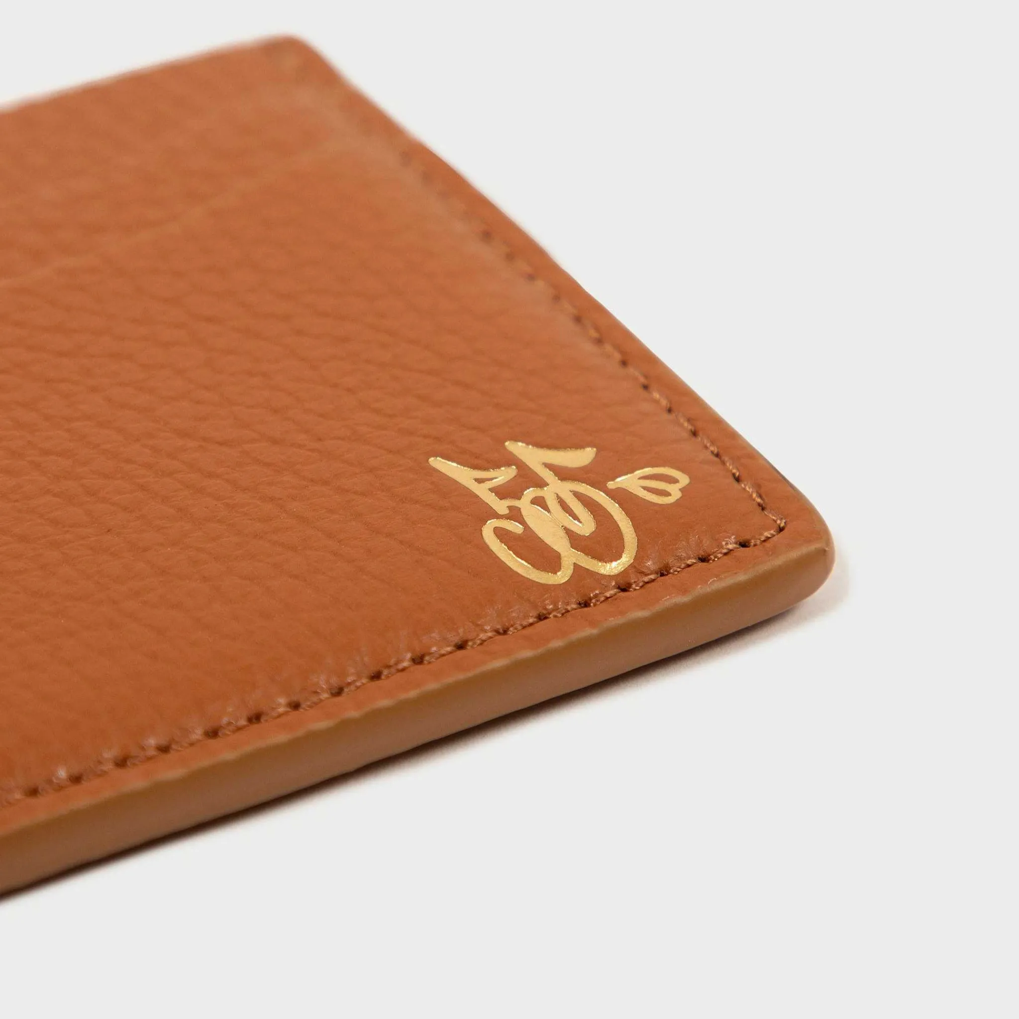 Cherry Leather Card Holder (Saddle Brown) Cheap