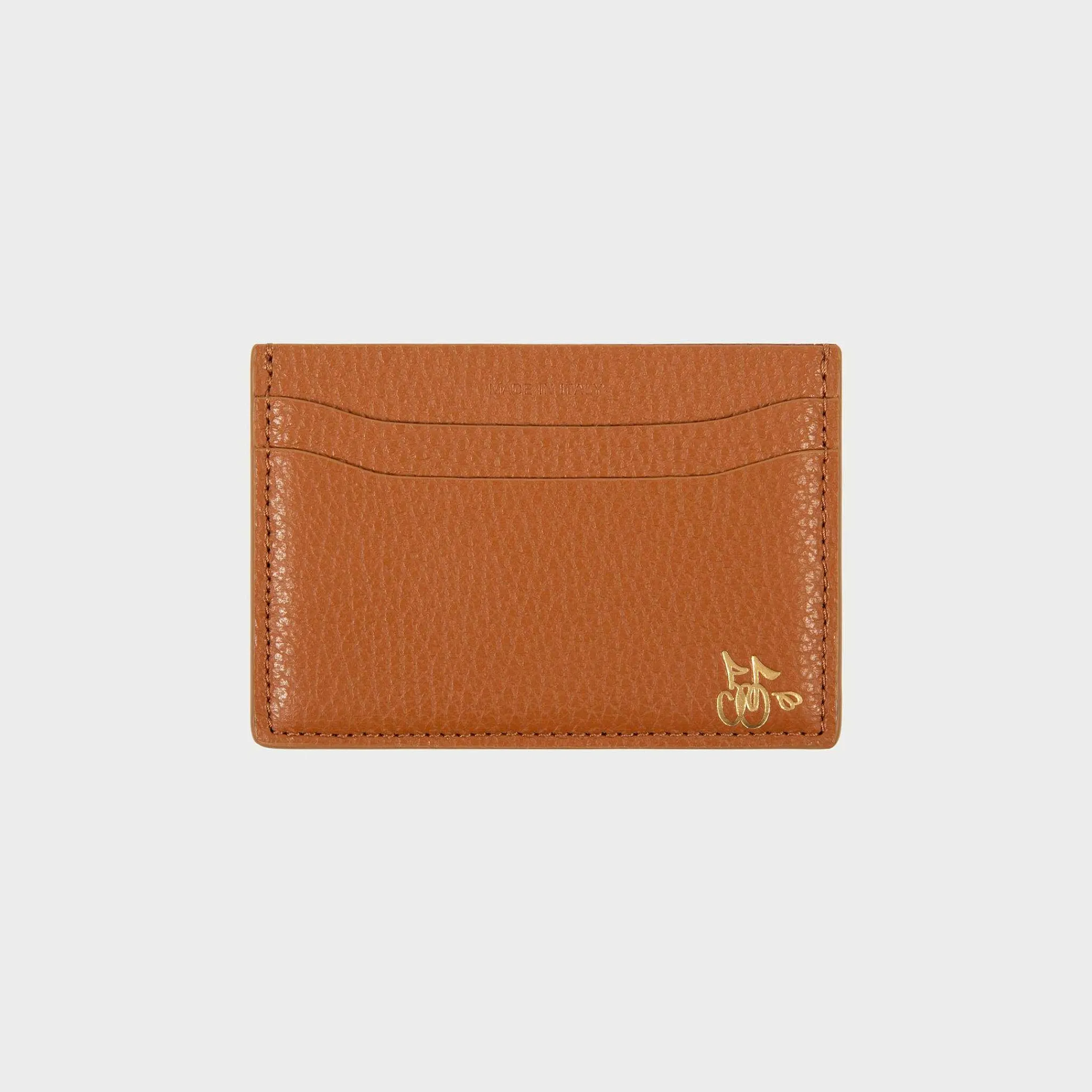 Cherry Leather Card Holder (Saddle Brown) Cheap