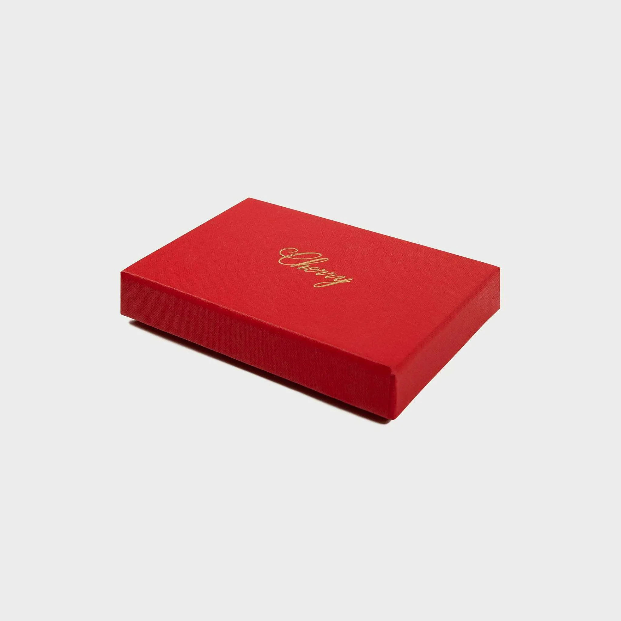 Cherry Leather Card Holder (Saddle Brown) Cheap