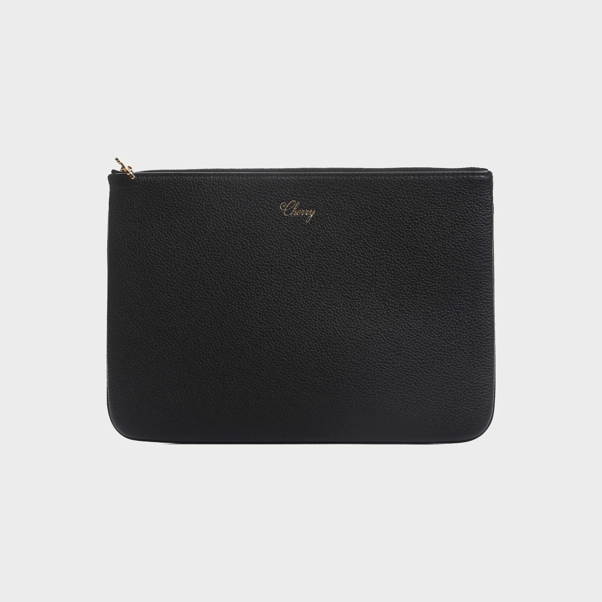 Cherry Leather Pouch (Black) Outlet