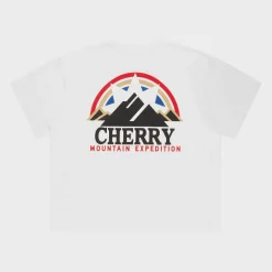 Cherry Mountain Expedition Boxy Pocket Tee (White) New