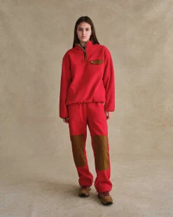 Cherry Mountain Sherpa Pants (Red) Discount