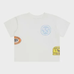 Cherry Off Road Boxy Baby Tee (Vintage White) Clearance