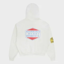 Cherry Off Road Zip-Up Hoodie (Vintage White) Discount