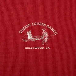 Cherry Ranch Thermal Shirt (Red) Fashion