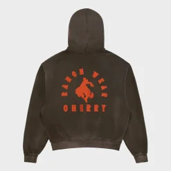 Cherry Ranch Wear Zip-Up Hoodie (Espresso) Sale