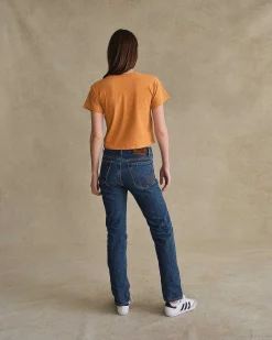 Cherry Ride It, Rev It Boxy Baby Tee (Orange) Sale