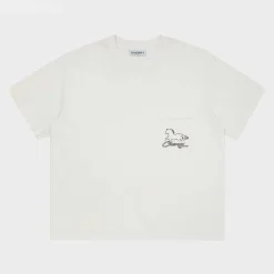 Cherry Stardust Boxy Pocket Tee (Vintage White) Outlet