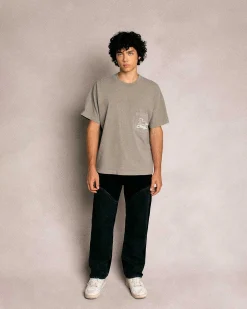 Cherry Stardust Boxy Pocket Tee (Smoke) Discount