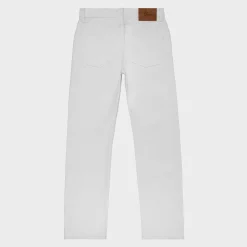 Cherry Straight Leg 5 Pocket Denim (White) Fashion