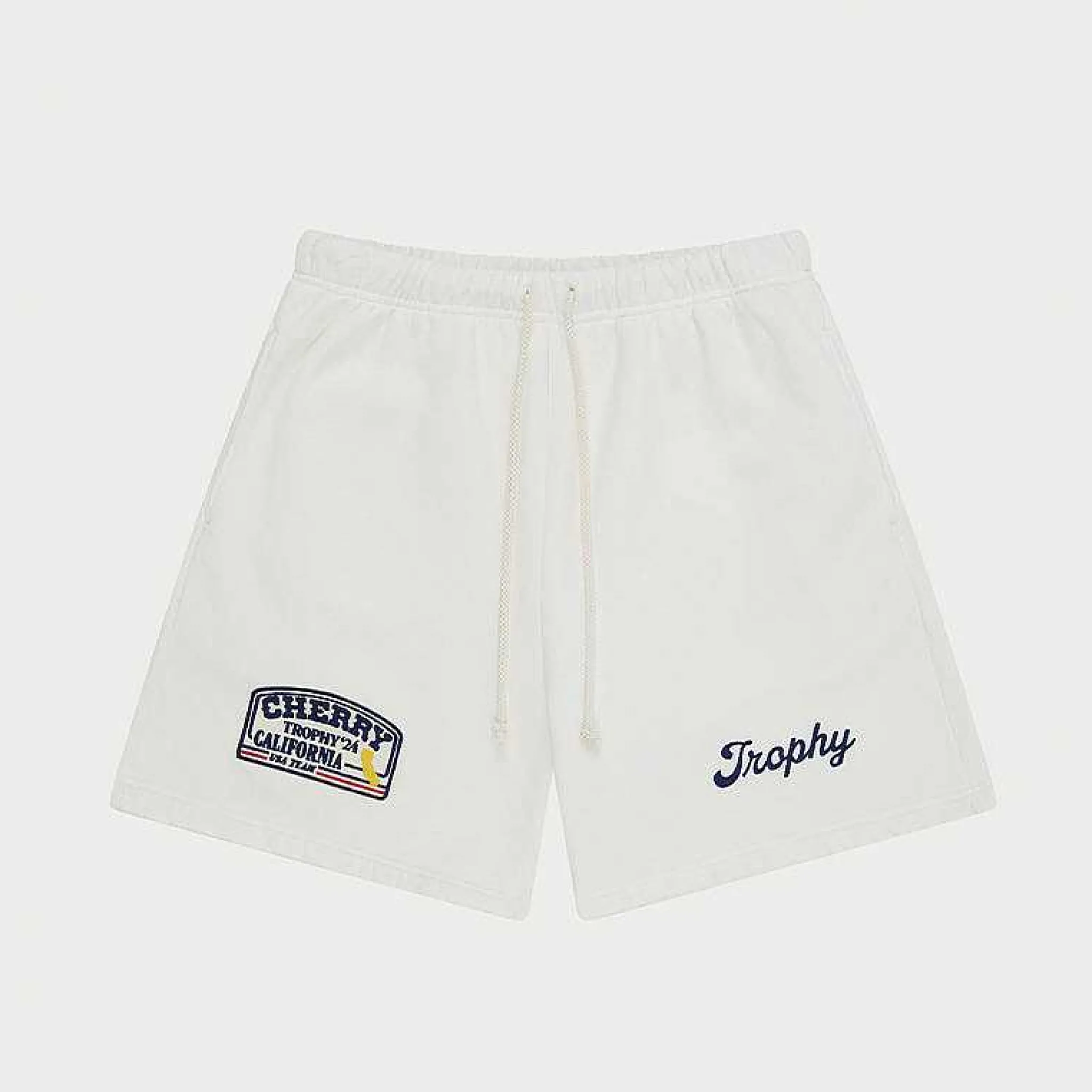 Cherry Trophy Sweatshorts (Vintage White) Best Sale