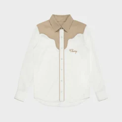 Cherry Womens Western Rodeo Shirt (White) Discount