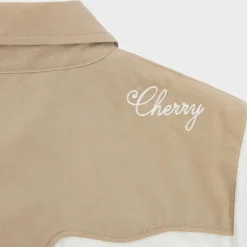 Cherry Womens Western Rodeo Shirt (White) Discount
